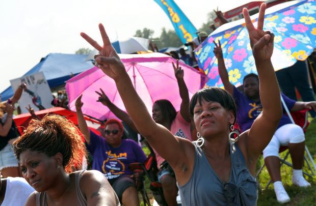 Brown and Martin families, Sharpton appear at Peacefest 2014